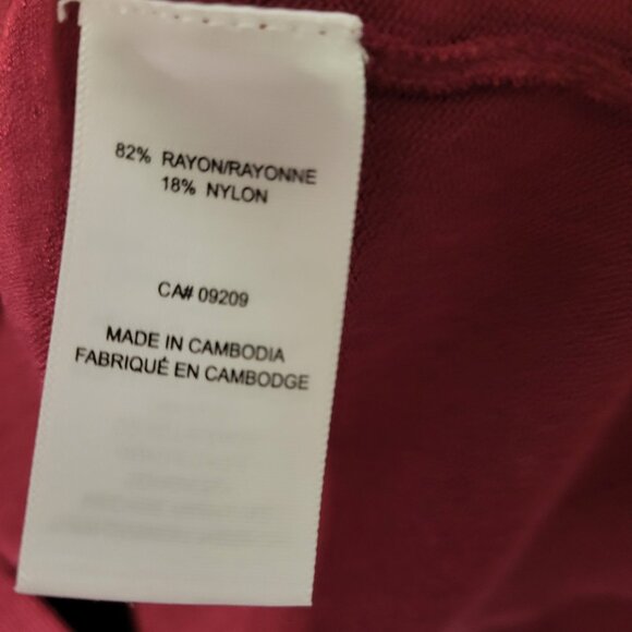 Cleo Burgundy Cardigan and Top Set Size Small - Picture 5 of 12